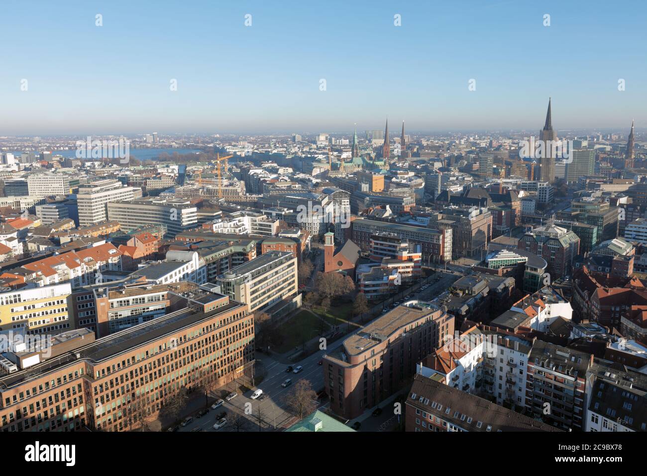 Aerial view of Hamburg, Germany Stock Photo - Alamy