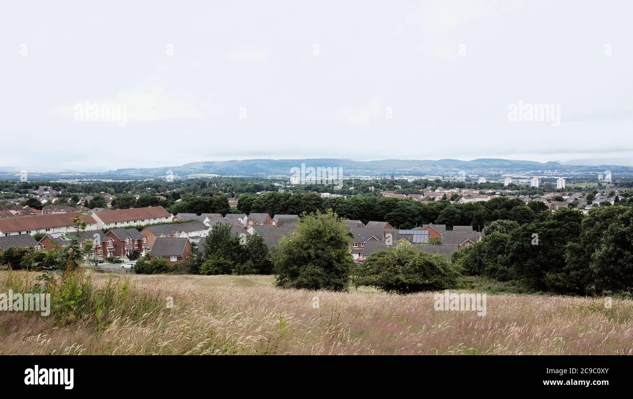 View from Gleniffer Braes Country Park. Stock Photo