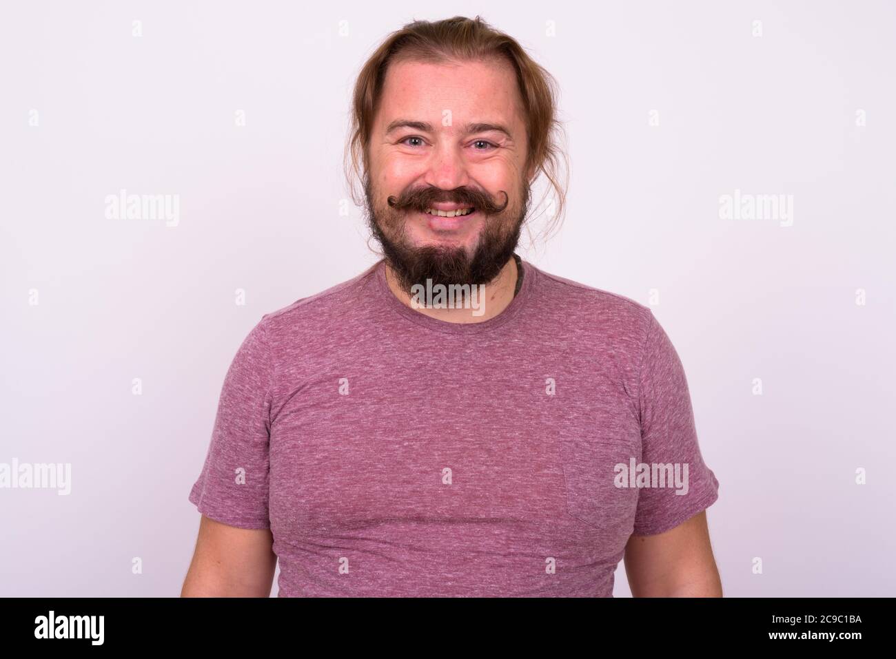 Face happy overweight bearded man hi-res stock photography and images ...