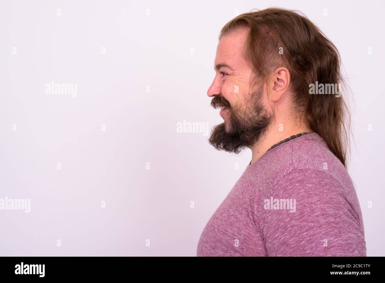 Face happy overweight bearded man hi-res stock photography and images ...