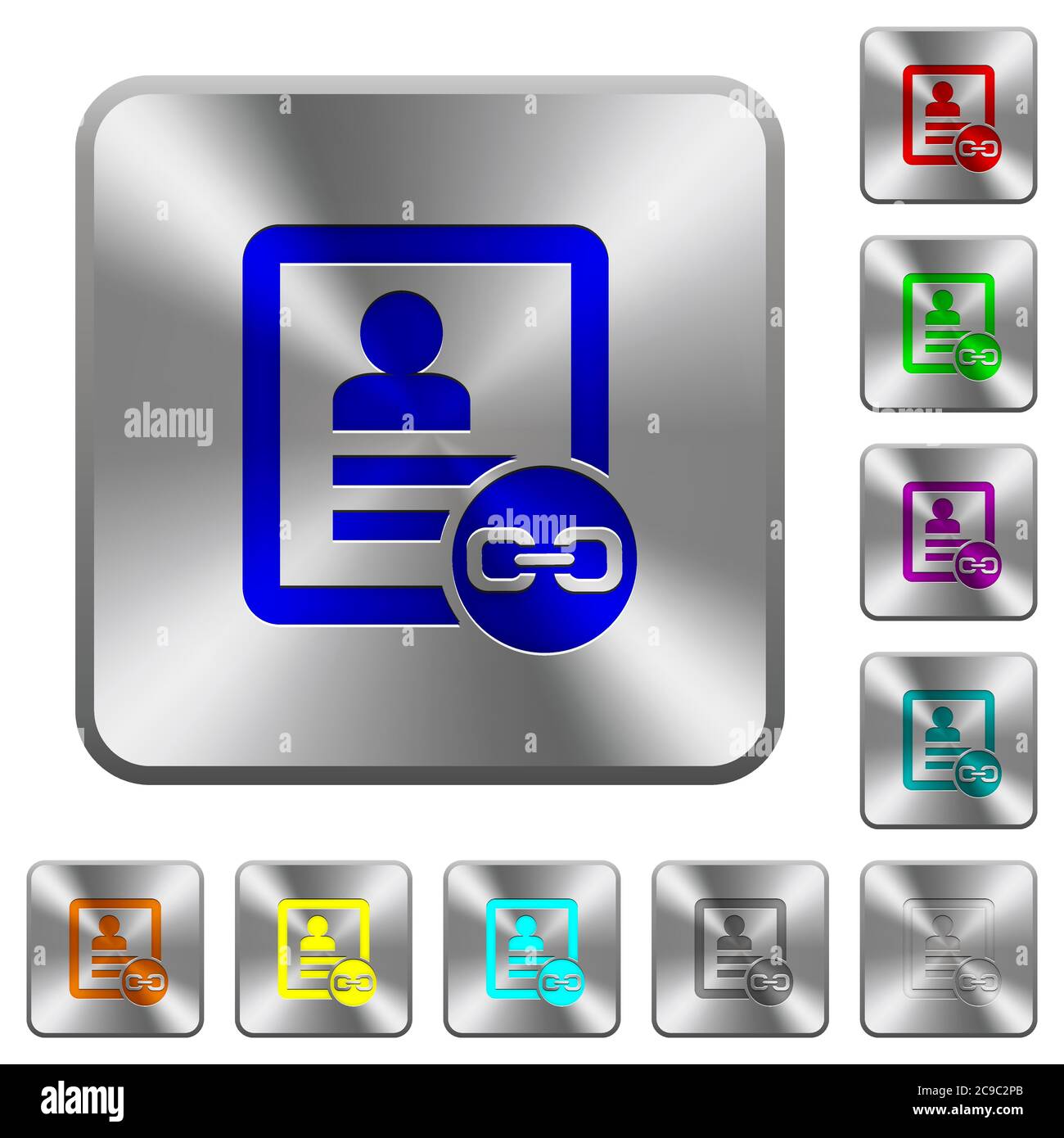Chain metal link icons Stock Vector Images - Alamy