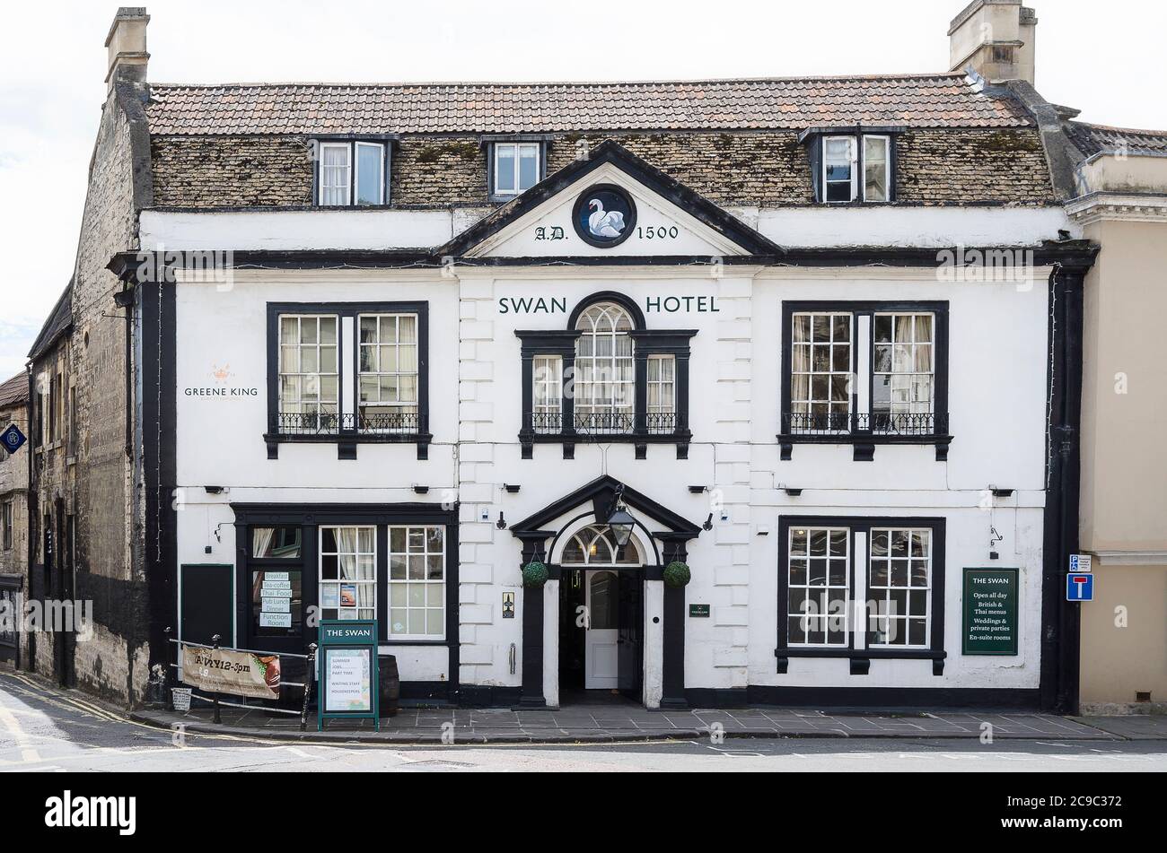 The old Swan Hotel in Bradford on Avon Wiltshire England UK Stock Photo