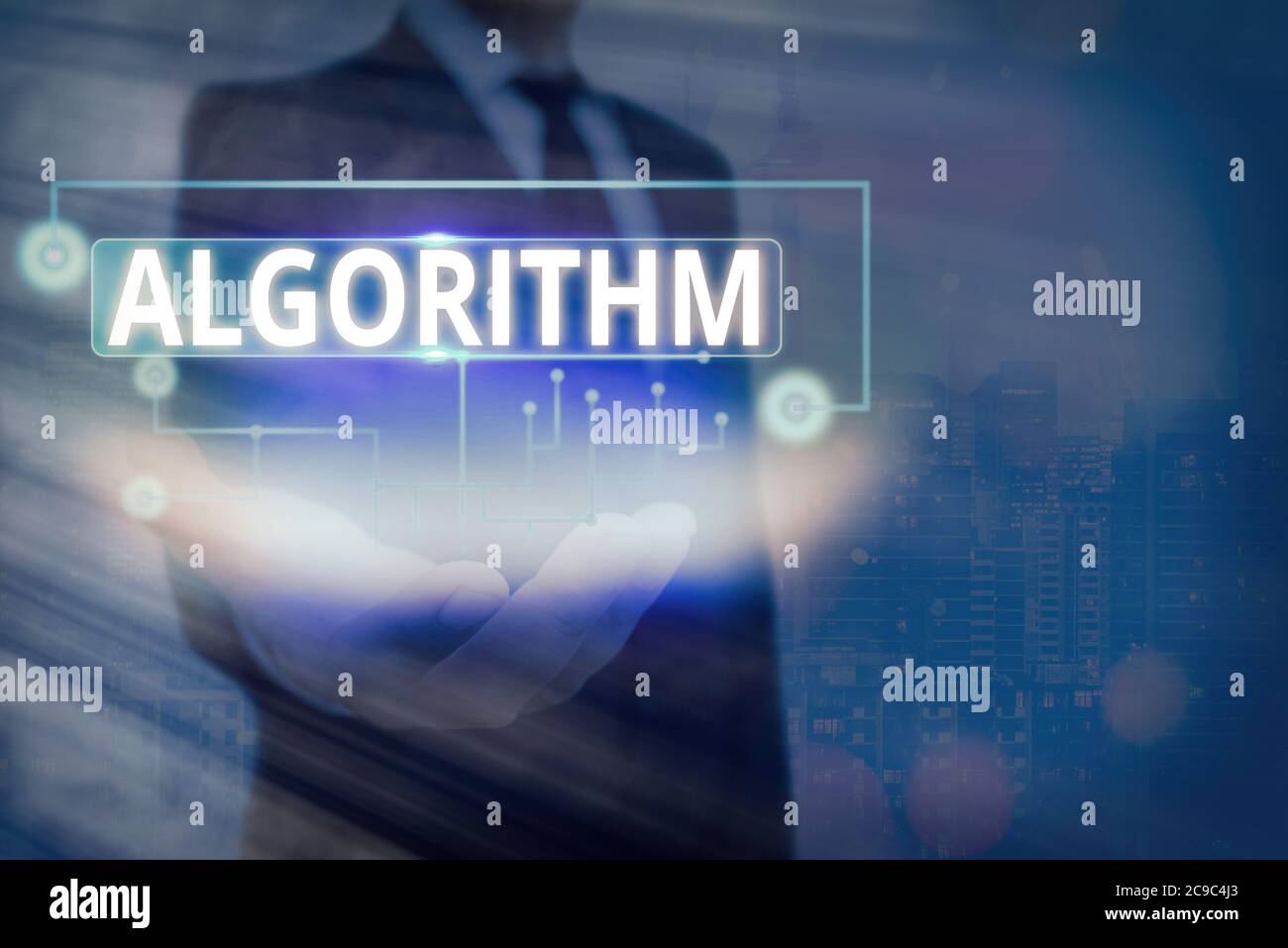 Text sign showing Algorithm. Business photo text procedure for solving a problem or accomplishing tasks etc. Information digital technology network co Stock Photo