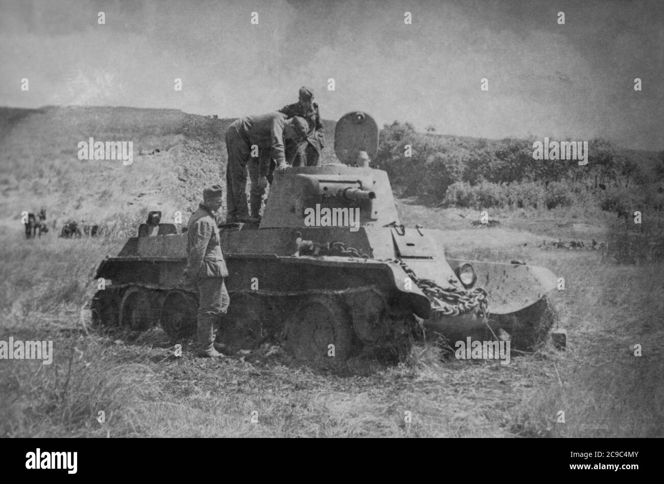 World War 2 - Soviet BT-7 (Bystrochodnij Tankov) Light Fast Tank Stock ...