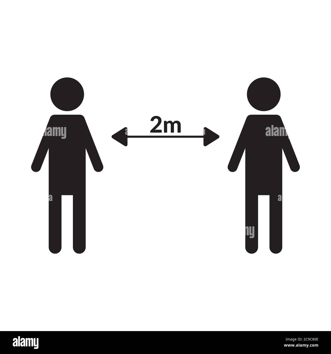 Social Distancing Sign 2 M Two People Stay On 2 Meters Distance Free social-distancing-sign-2-m-two-people-stay-on-2-meters-distance-free