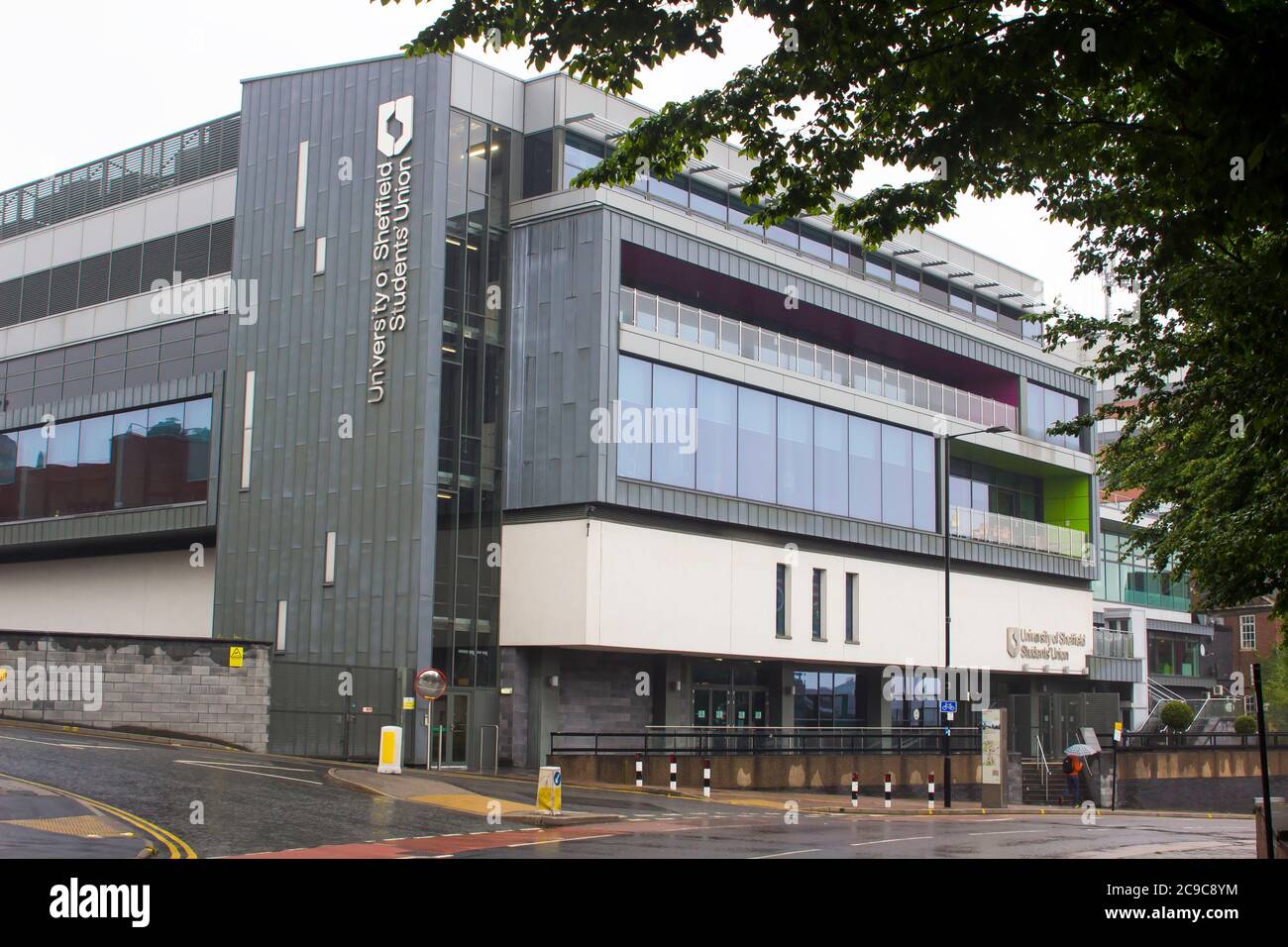 8 July 2020 The Glossop Road entrance to the modern University of