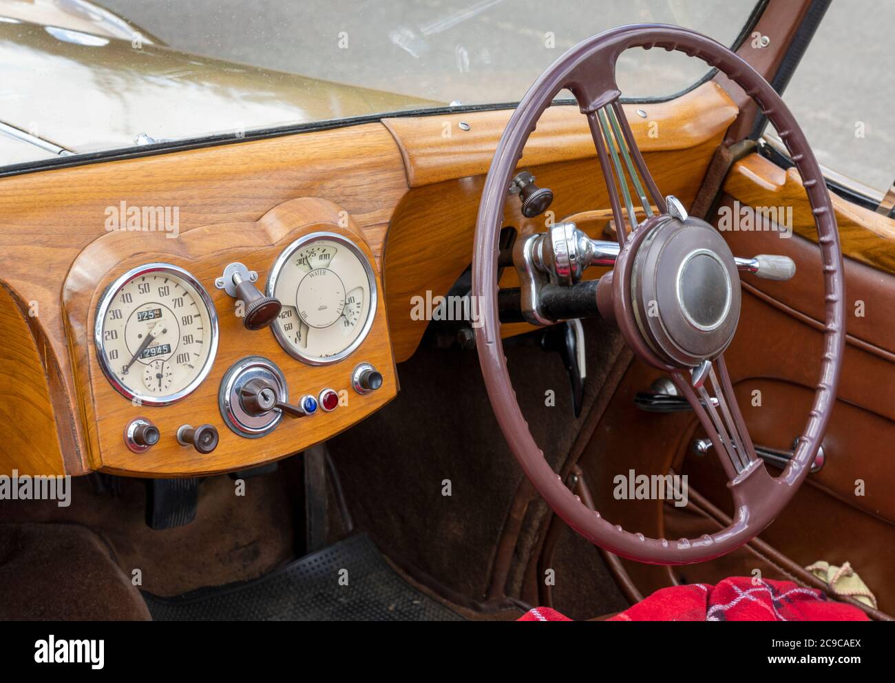 Triumph Roadster historic motor car built by Britain's Standard Motor Company between 1946 and 1949 Stock Photo
