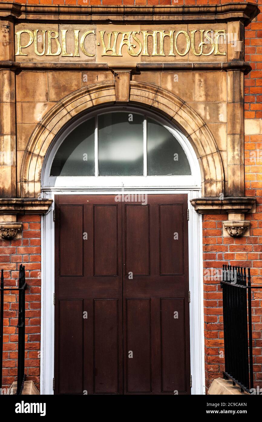 Entrance to kentish town swimming baths hires stock photography and
