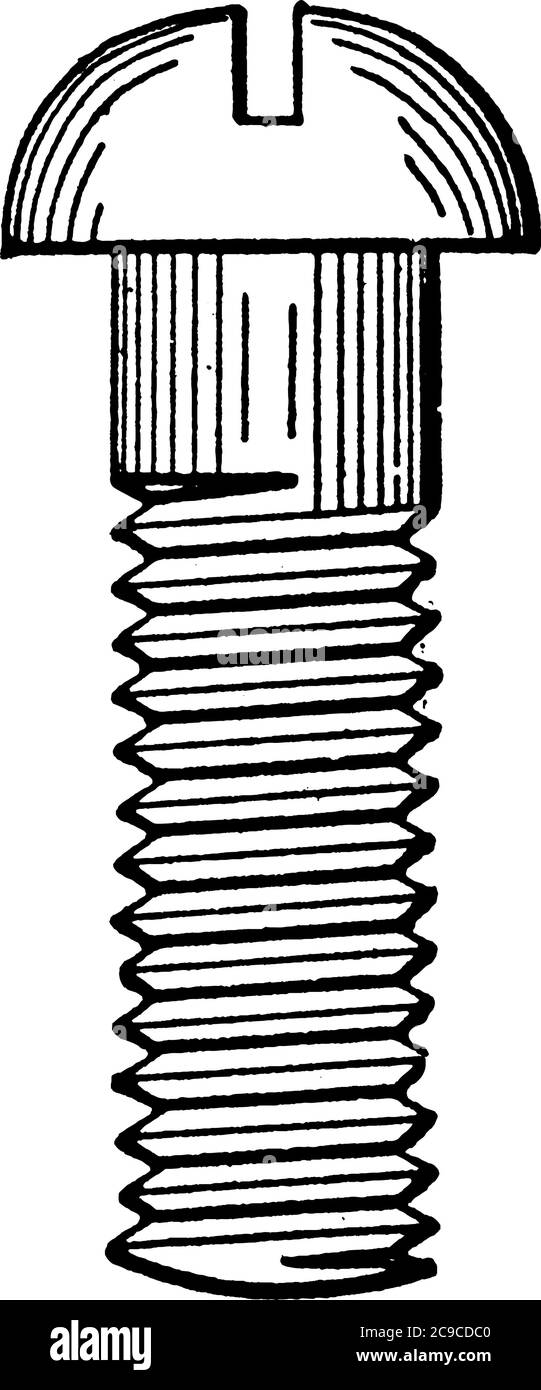Machine Screw is a short, slender, sharp-pointed metal pin with a ...