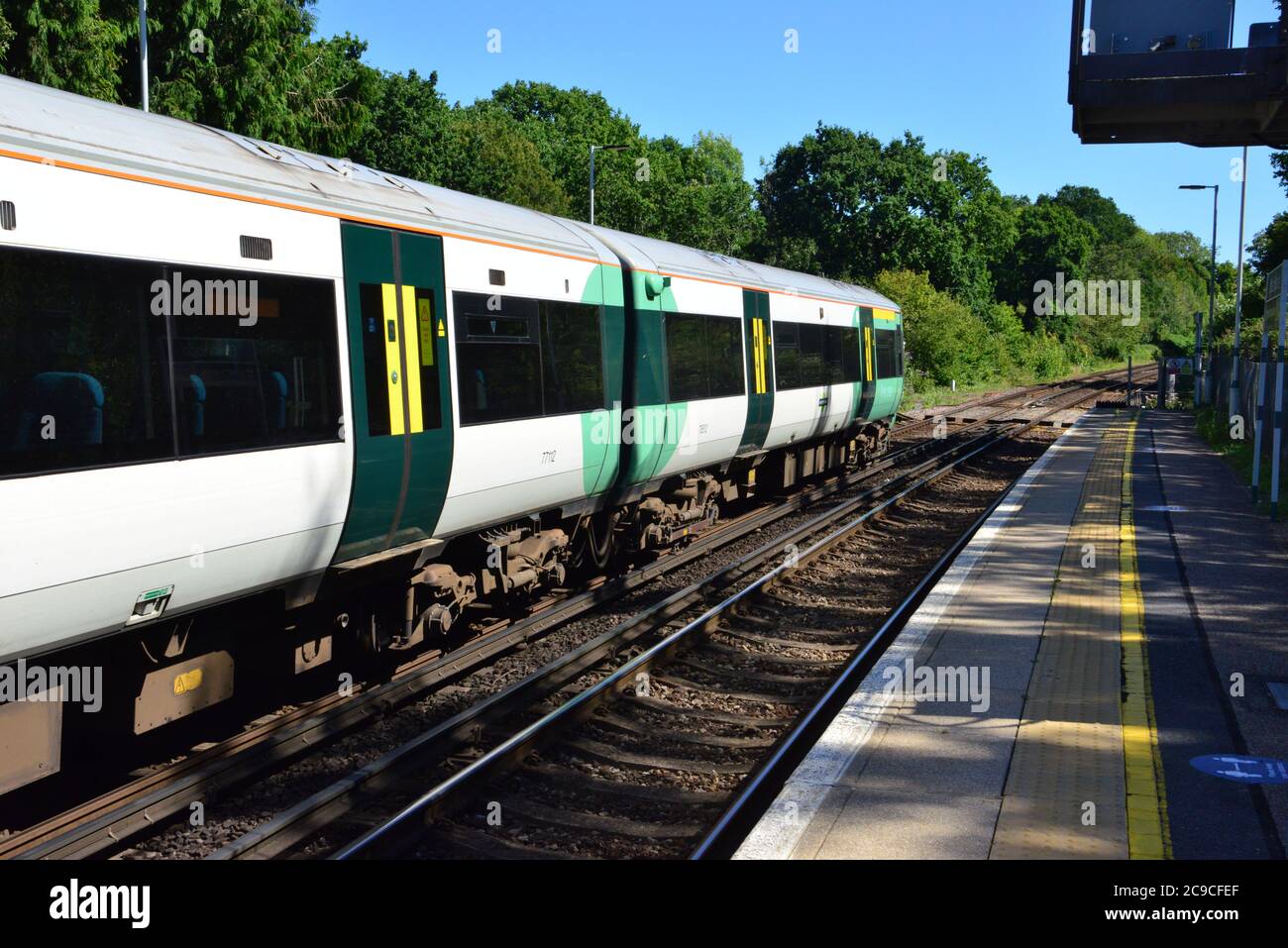 British Rail Class 377 Electrostar at Christs Hospital station Stock ...