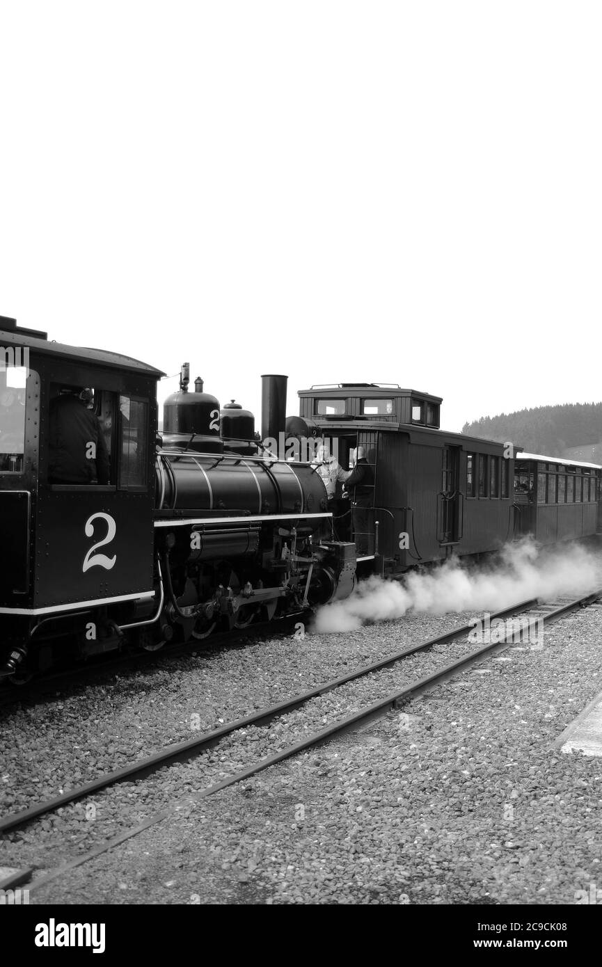 No. '2' leaving Pontsticill for Pant. Stock Photo