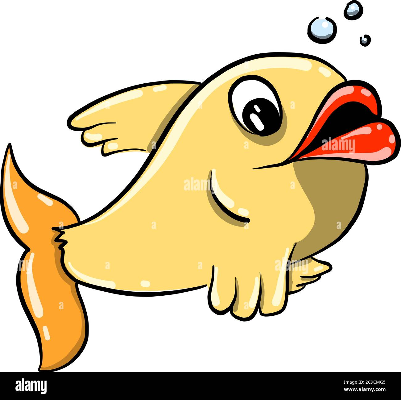Fish big lips Stock Vector Images - Alamy