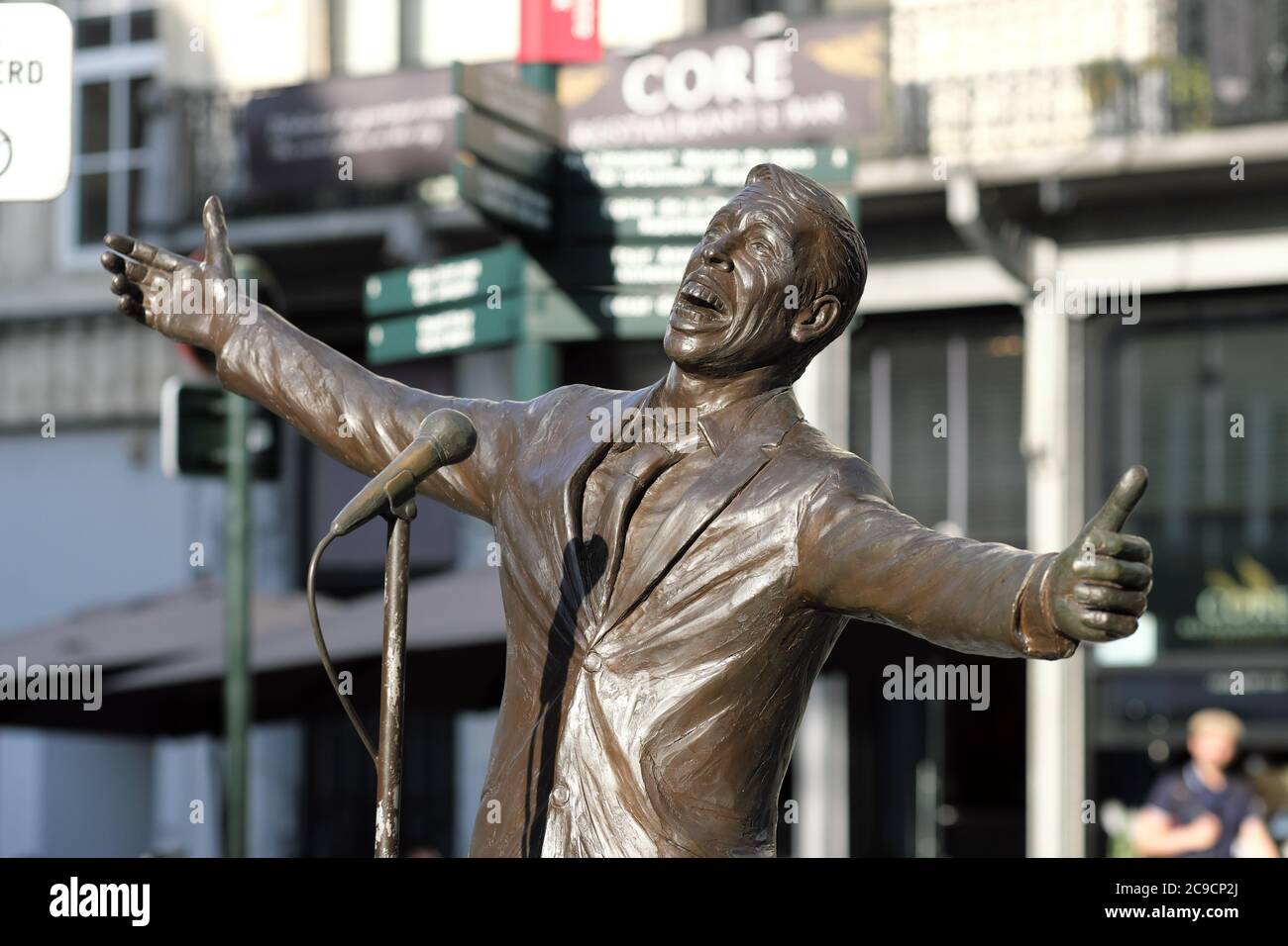 Brussels, Belgium statue of Jacques Brel famous Belgian singer