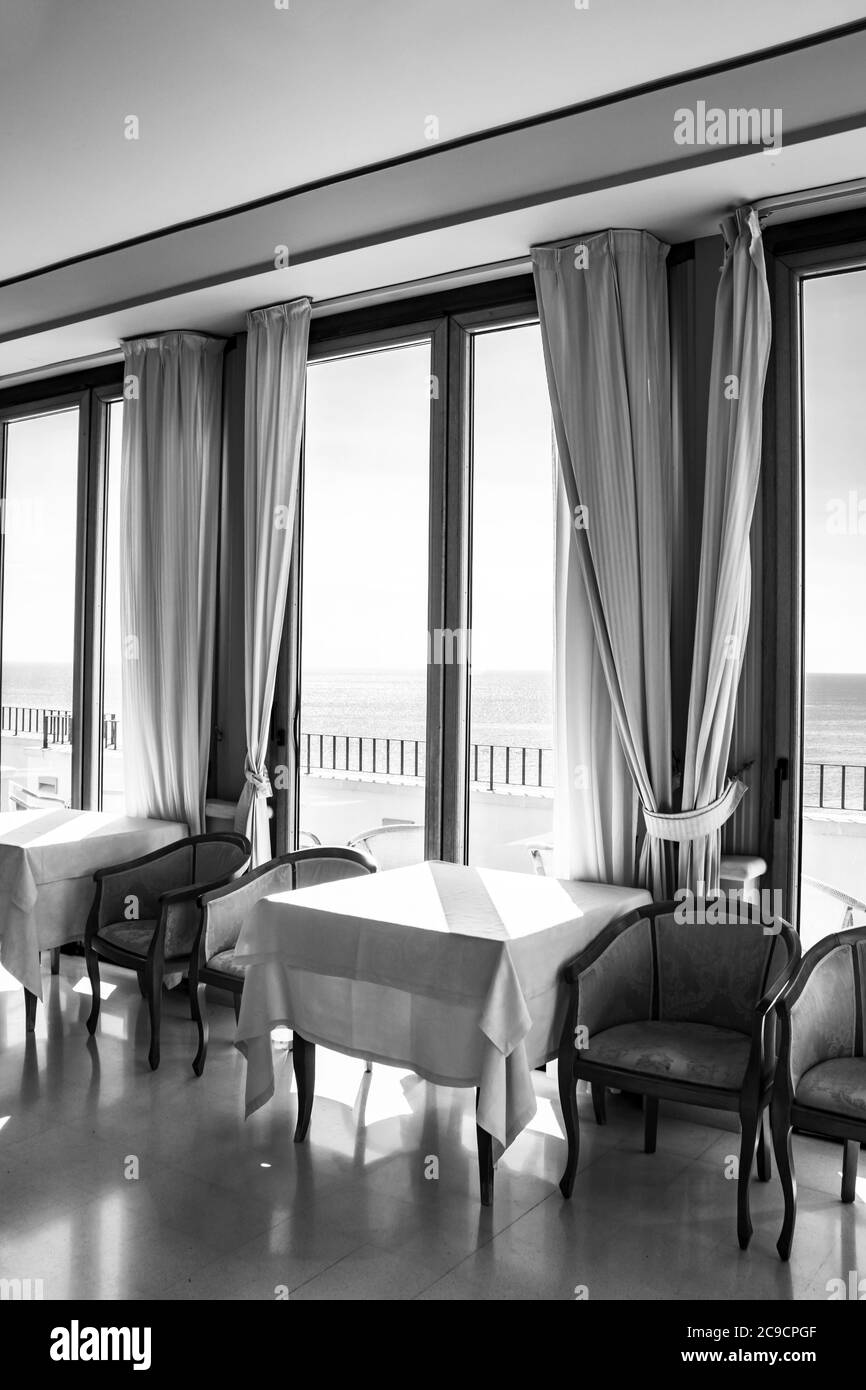 Sunny bay window Black and White Stock Photos & Images - Alamy