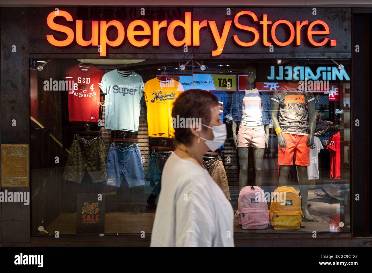 July 27, 2020, Hong Kong, China: British clothing brand, Superdry store and  logo seen in Hong Kong (Credit Image: © Miguel Candela/SOPA Images via ZUMA  Wire Stock Photo - Alamy