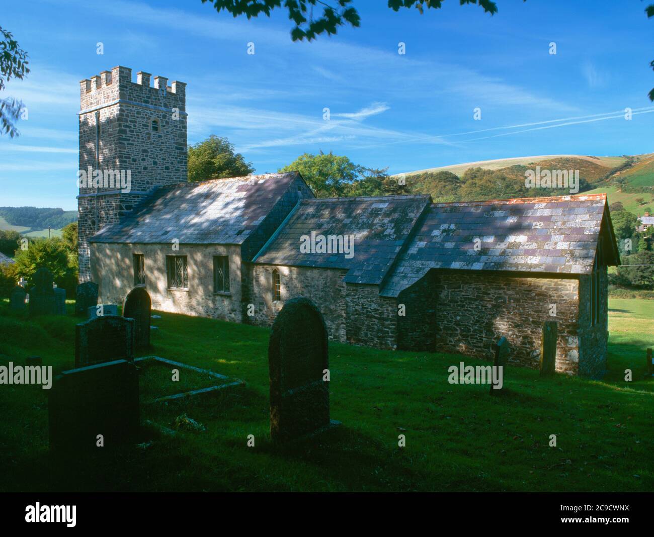 St Mary the Virgin's church, Oare, Porlock, Somerset. Stock Photo