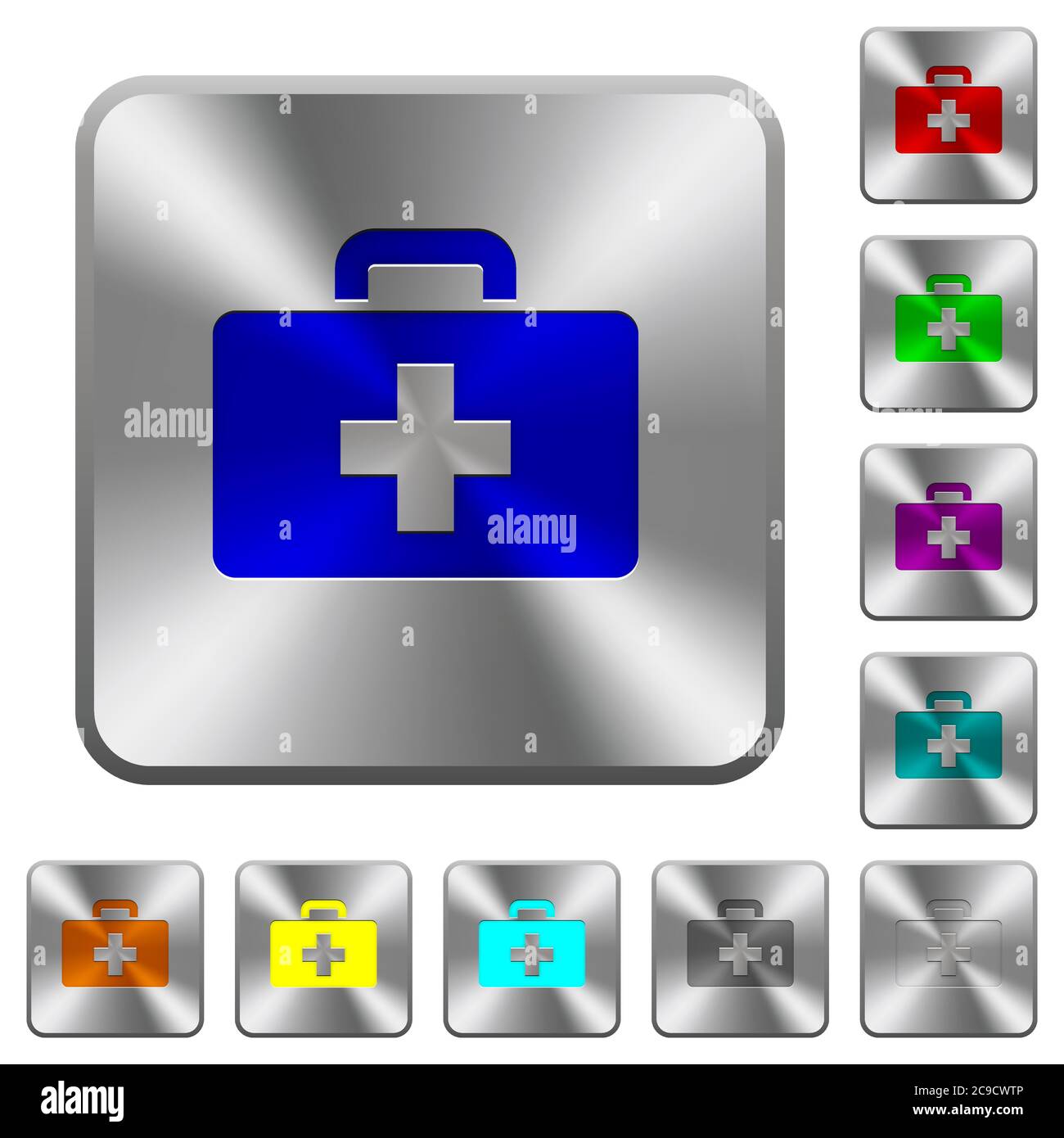 Set shiny glossy medical icons Stock Vector Images - Alamy