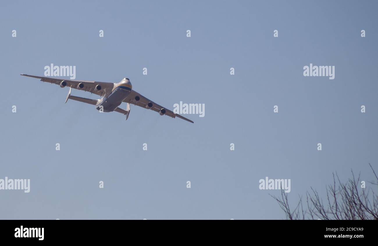 Ukraine, Kyiv April 23, 2020 The largest cargo plane in the world AN