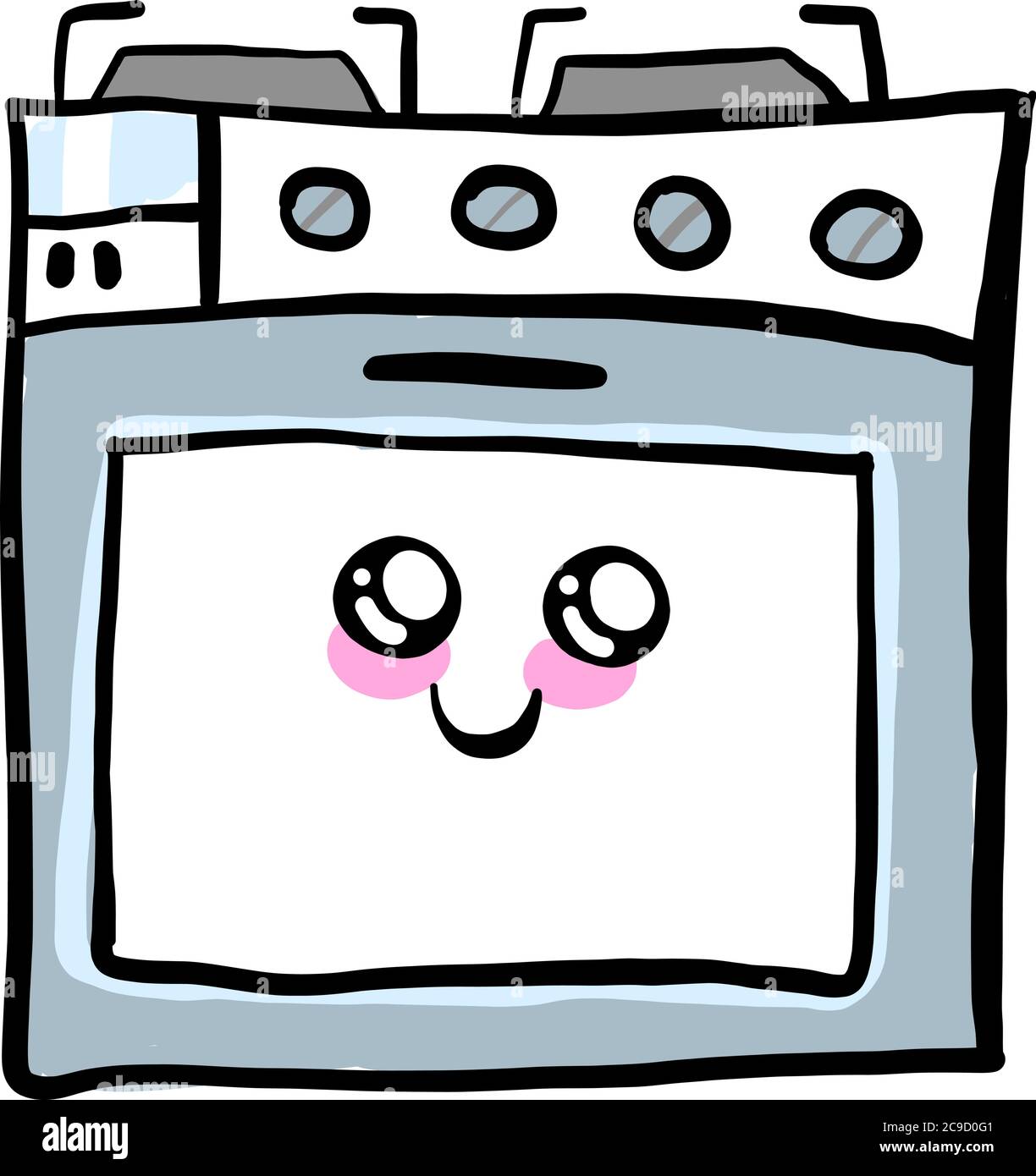 Cute Cartoon Image Of A Kawaii Microwave, Car Drawing, Cartoon Drawing,  Kawaii Drawing PNG Transparent Image and Clipart for Free Download