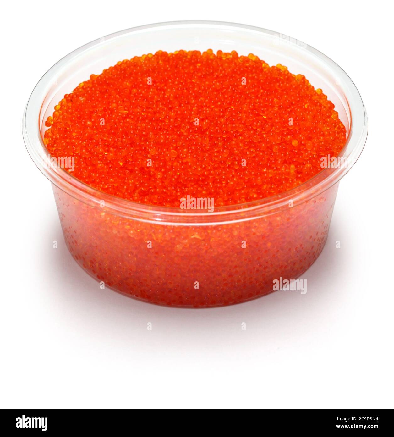 tobiko( flying fish roe): japanese sushi ingredient in plastic food  container Stock Photo - Alamy