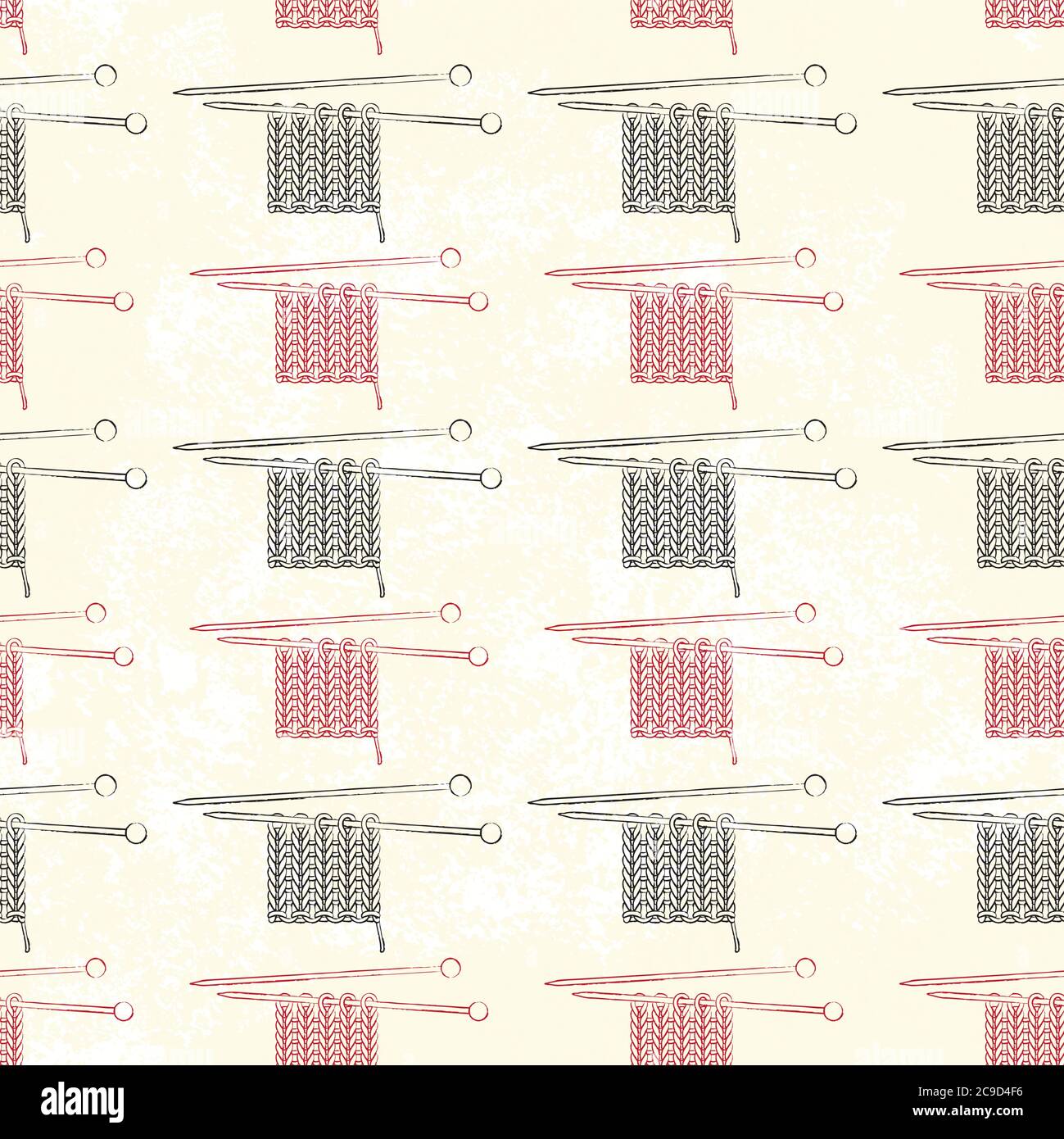 Vector seamless pattern with knit and knitting needles 1 Stock Vector ...