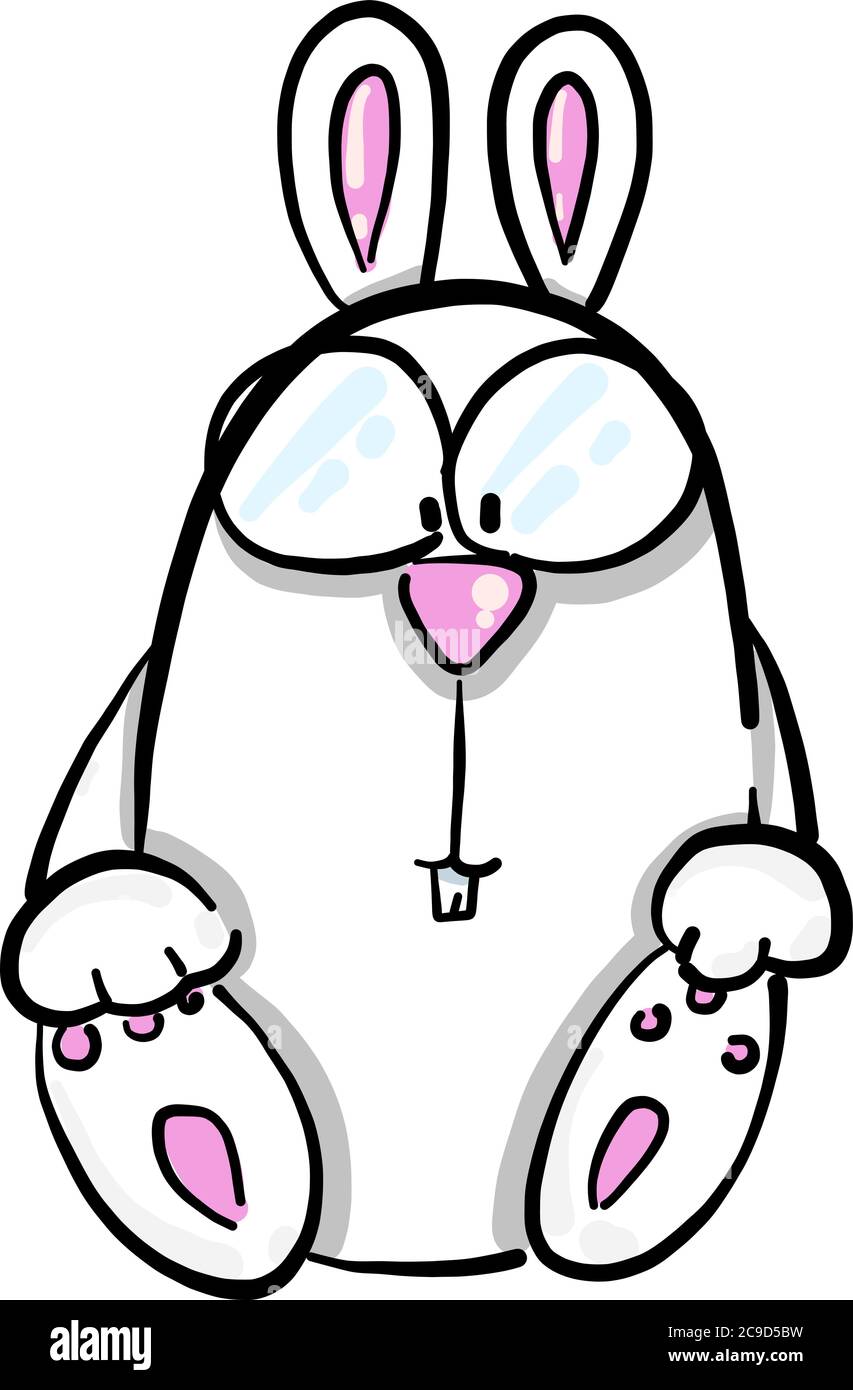 Rabbit illustration art hi-res stock photography and images - Alamy