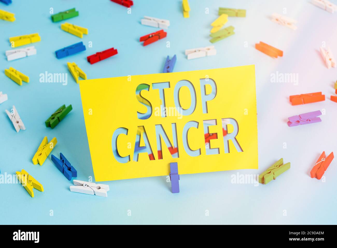 Text sign showing Stop Cancer. Business photo text prevent the ...