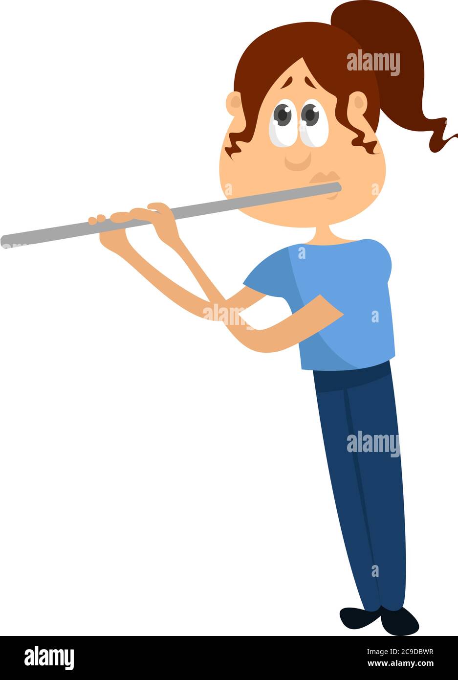 Guy playing flute Stock Vector Images Alamy