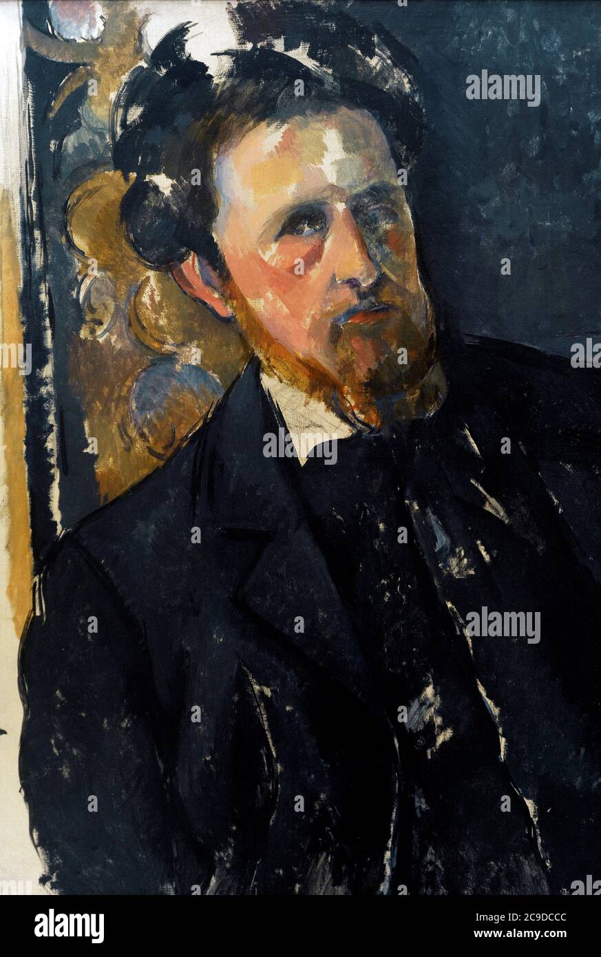 Joachim Gasquet (1873-1921). French poet and philosopher. Portrait by Paul Cezanne (1839-1906), 1896-1897. National Gallery. Prague. Czech Republic. Stock Photo