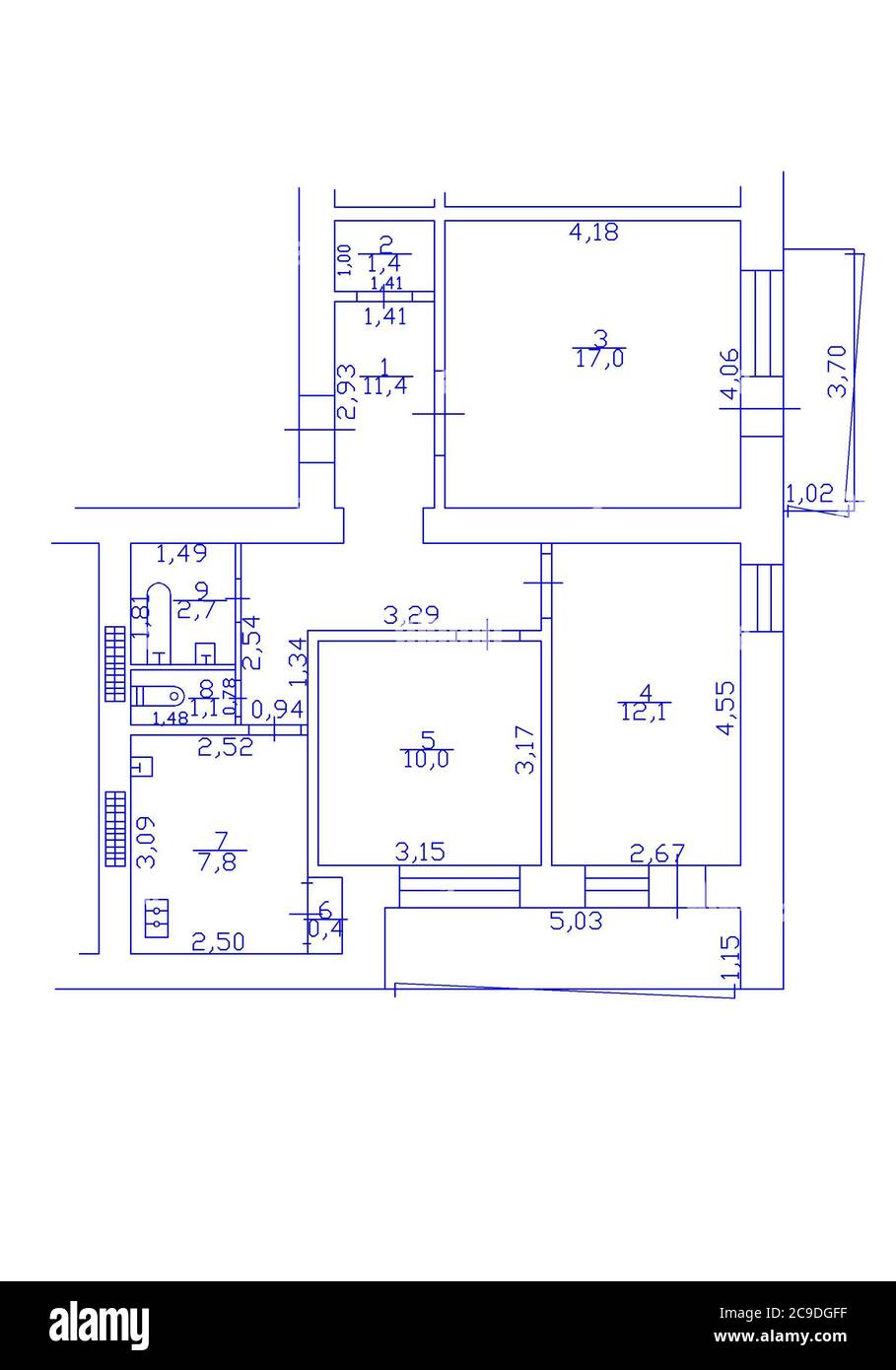 Illustration Floor Plan Floorplanner Stock Photo by