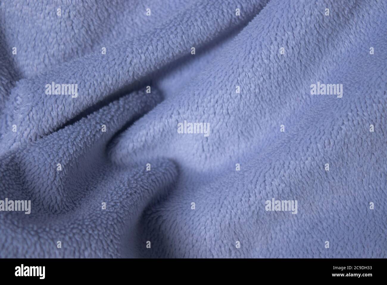 blue fabric, terry background. suitable for design paper, banners, billboards  Stock Photo