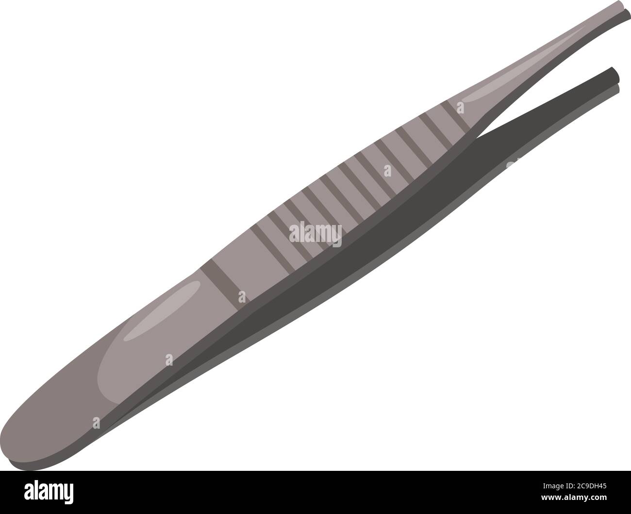 Small tweezers, illustration, vector on white background Stock Vector