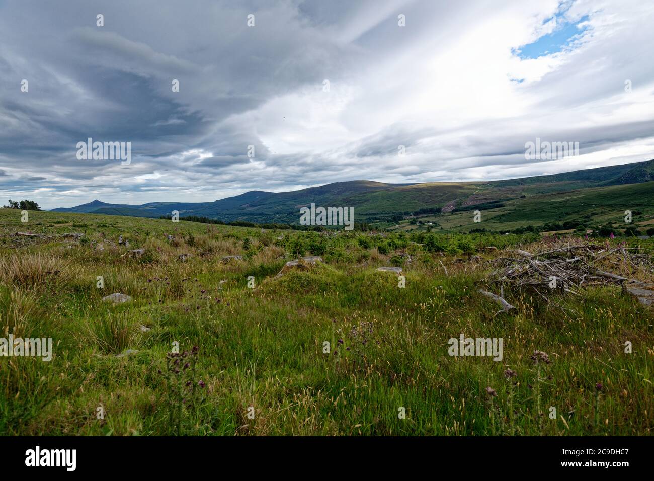 The scenery view on Wicklow mounts, Roundwood,Co.Wicklow,Ireland Stock Photo