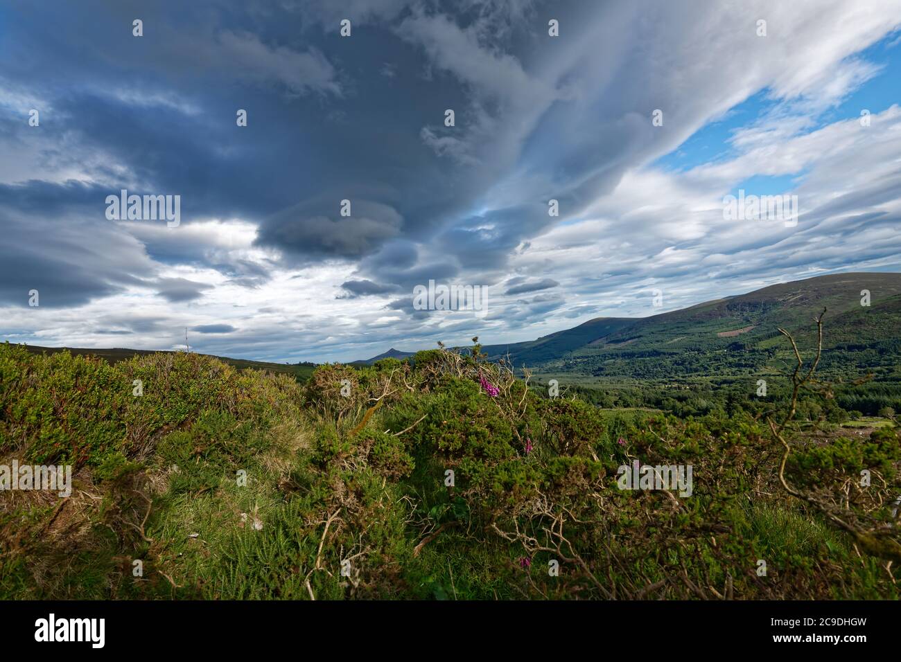The scenery view on Wicklow mounts, Roundwood,Co.Wicklow,Ireland Stock Photo