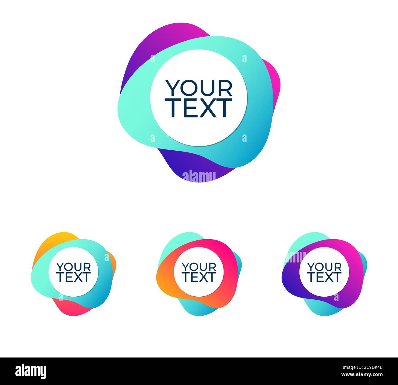 Fluid Organic Colorful Shapes Vector Design EPS 10 Stock Vector