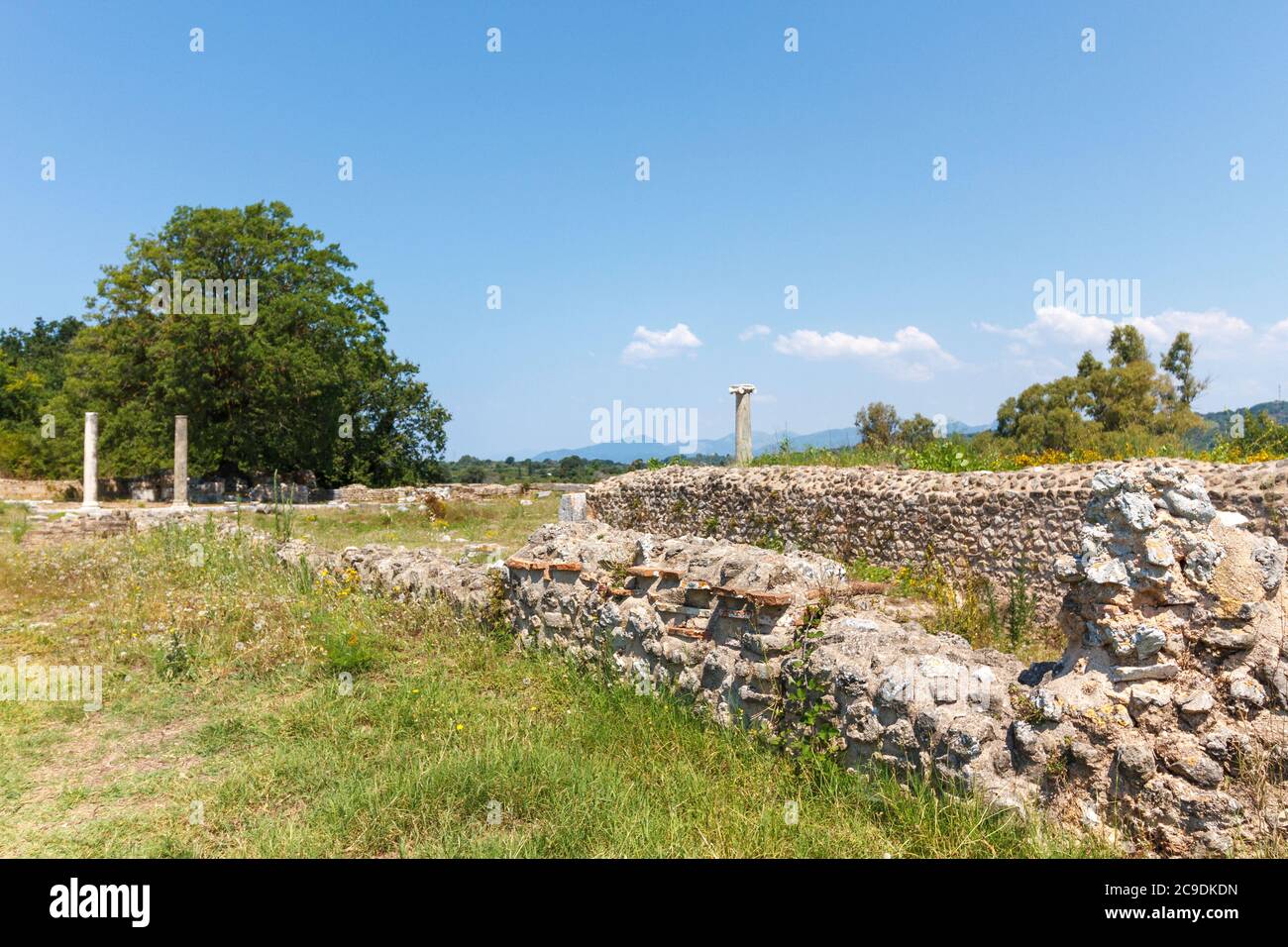 The Domus of Ekdikos Georgios in ancient Nikopolis, near Preveza town, in Epirus region, Greece, Europe Stock Photo
