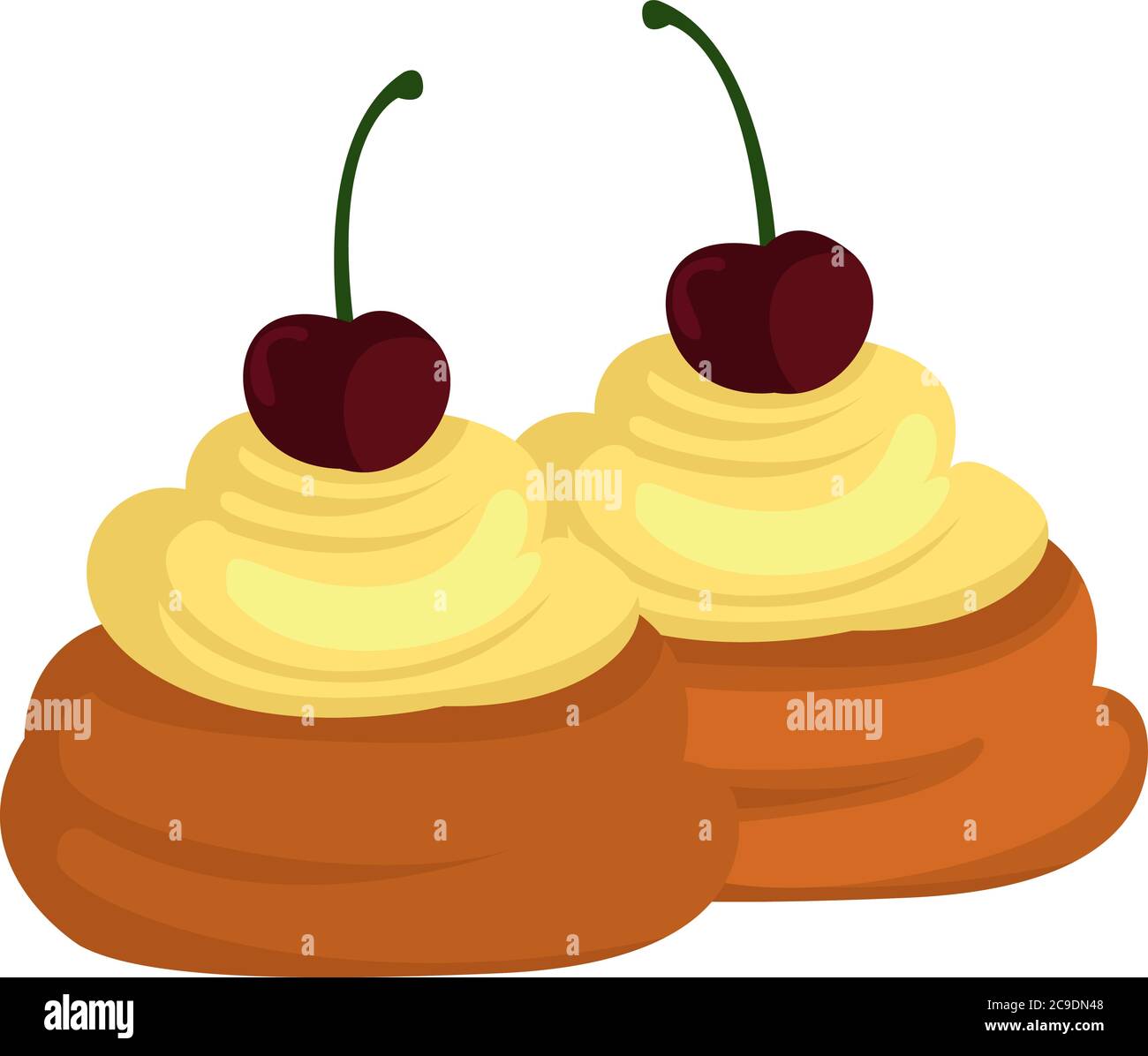 Italian zeppole dessert Stock Vector Images - Alamy, image size:1300x1196