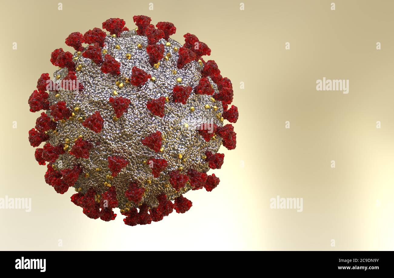 Coronavirus Sars-Cov-2 Covid-19 3d image Stock Photo - Alamy