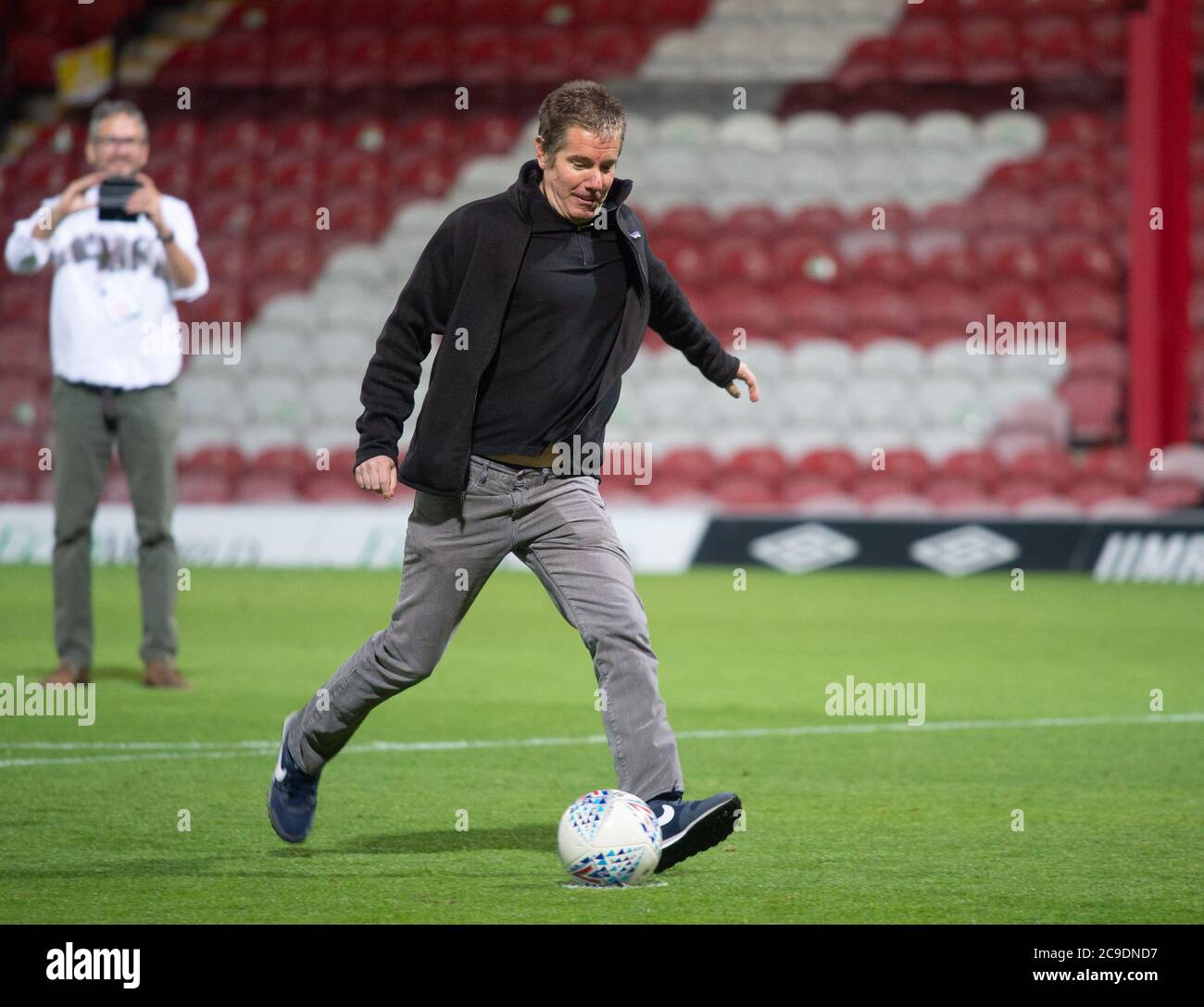 London Uk 29th July 2020 Brentford S Owner Matthew Benham After The Sky Bet Championship Play Off Semi Final 2nd Leg Match Between Brentford And Swansea City Behind Closed Doors Due To The Current