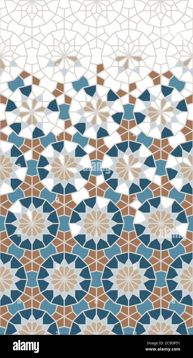 Morocco mosaic wallpaper,repeating vector border, pattern, background ...