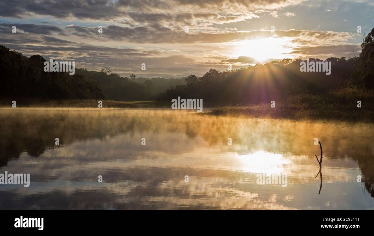 Lake Samsonvale, North Pine Dam, Brisbane, Australia Stock Photo