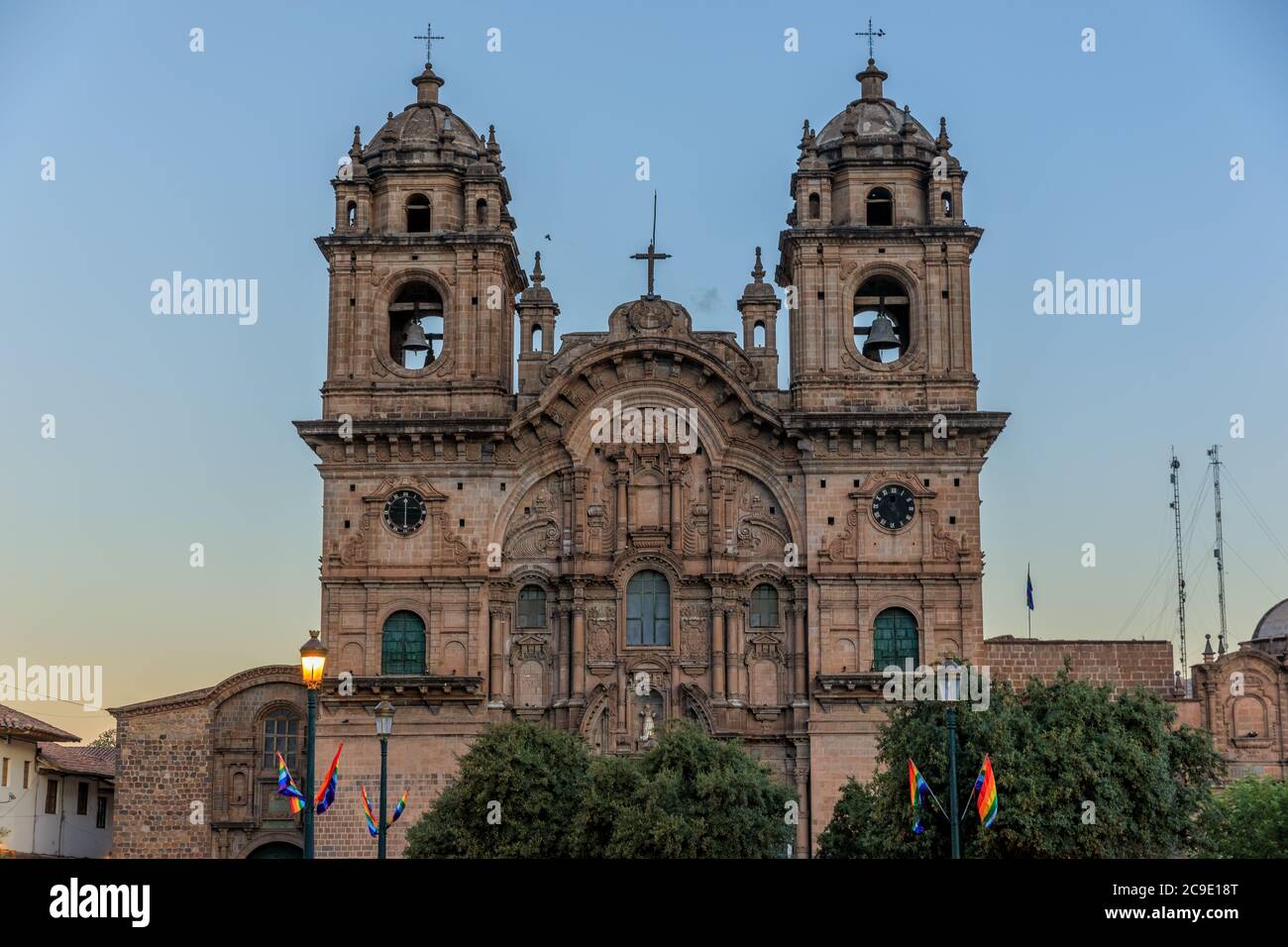 Iglesia De La Compañia De Jesús (Church of the Society of Jesus) from Cusco, Peru Stock Photo