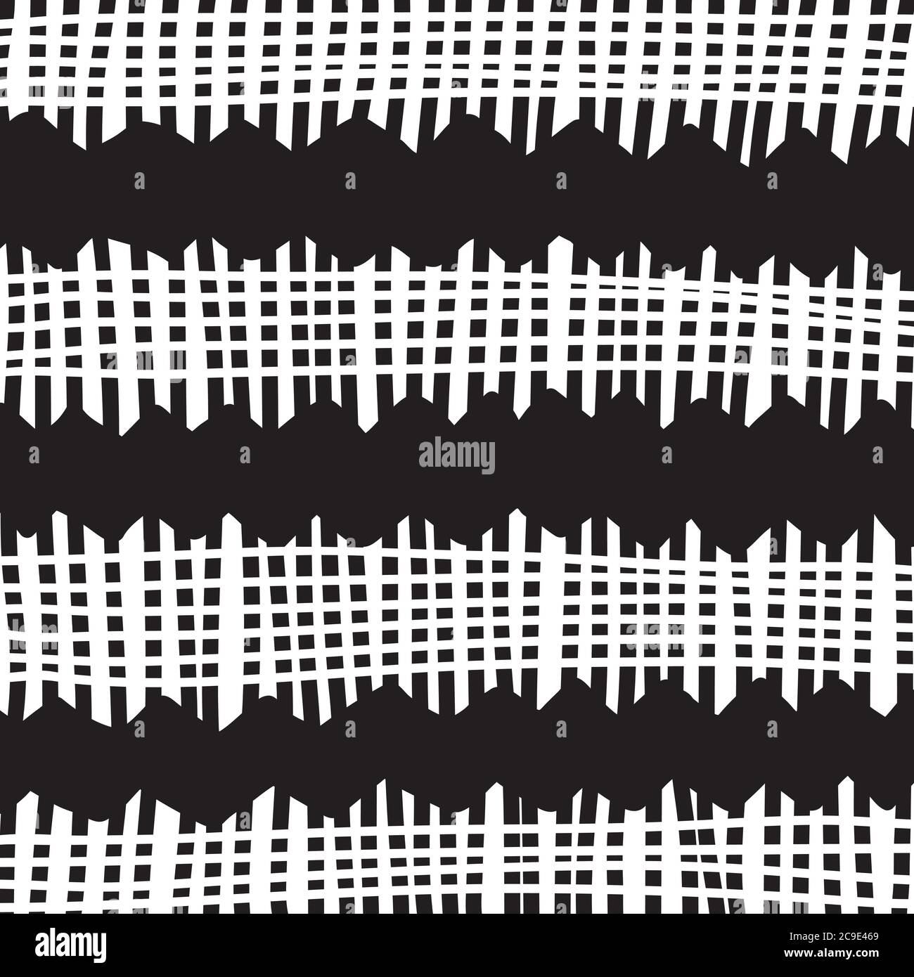 Checkered plaid vector background. Black and white tartan, plaid pattern, checked towel, geometrical abstract plaids Stock Vector