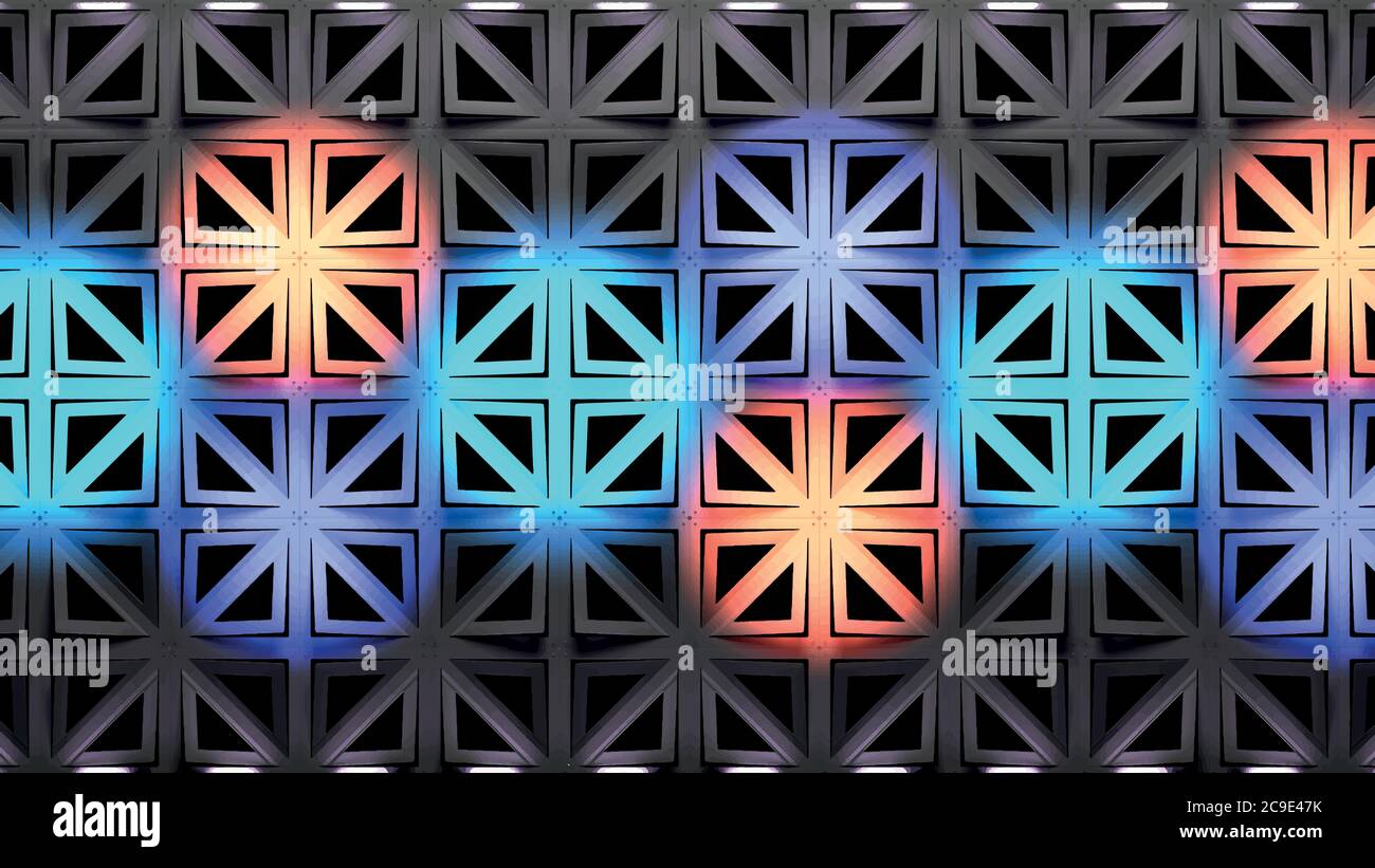 Stage Decor 20. 3d Illustration. Pattern background with spot light on  it.This background was created in high resolution with 3ds Max-Vray  software Stock Vector Image & Art - Alamy