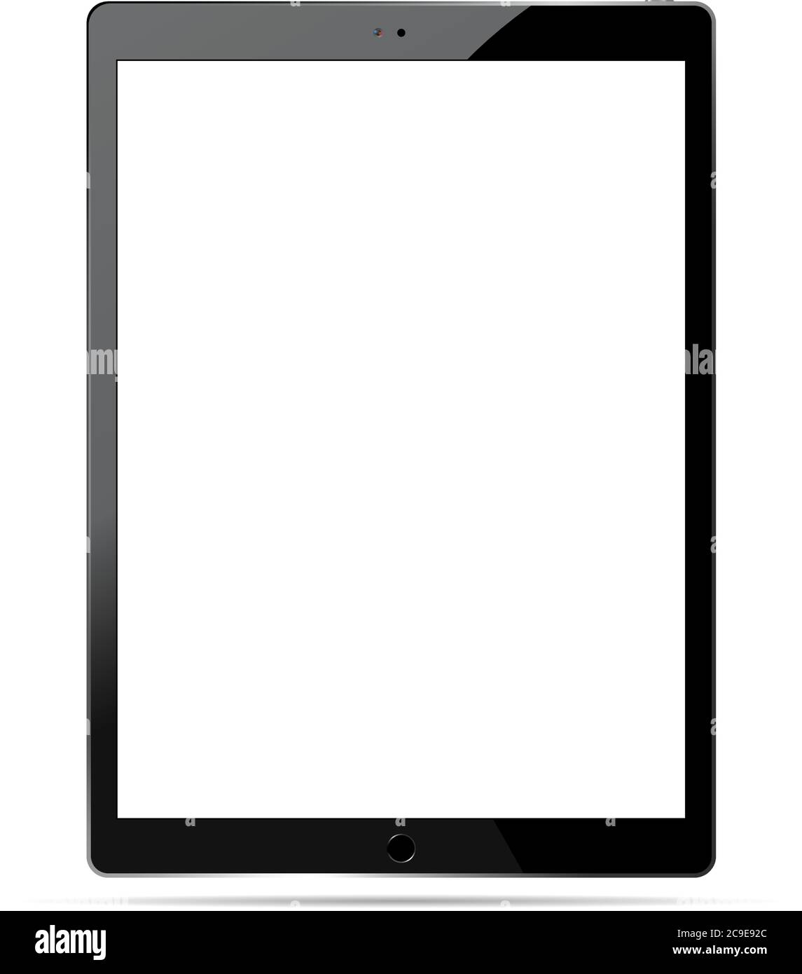 Tablet pc mockup set. Mobile device vector illustration. Phablet ...