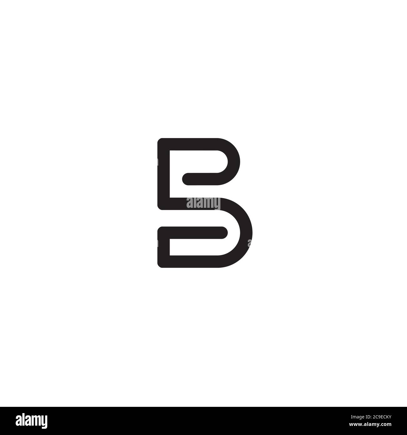 Letter B logo / icon design Stock Vector