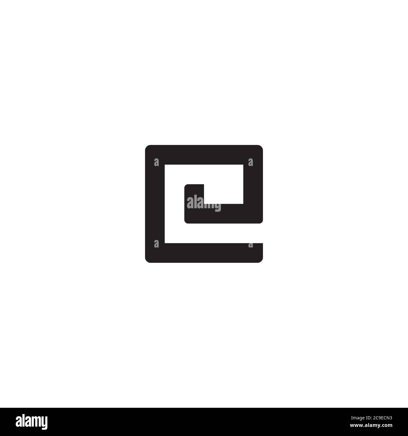 Letter E logo / icon design Stock Vector
