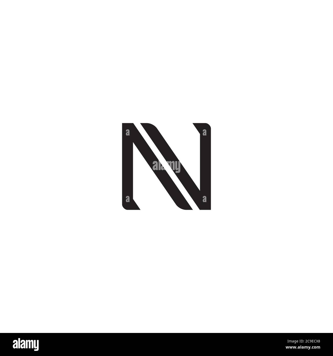 Letter N logo / icon design Stock Vector