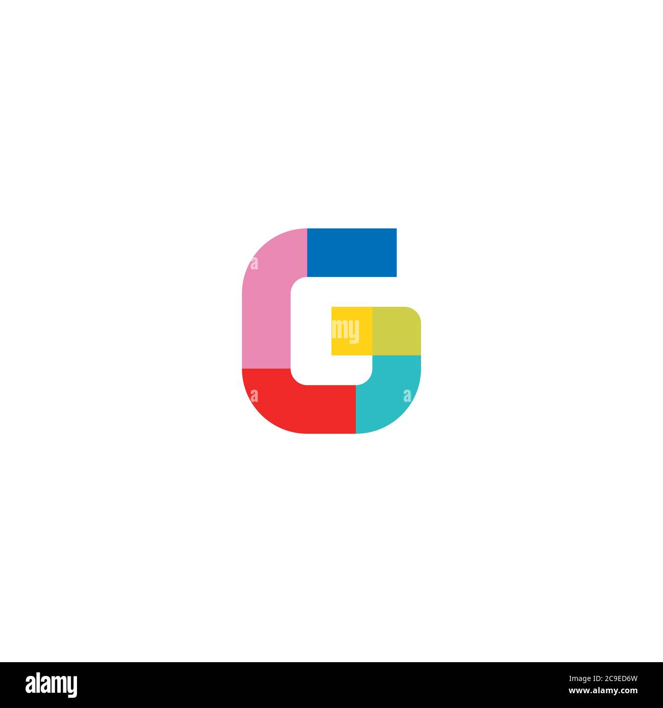 a Colorful Letter G logo / icon design Stock Vector