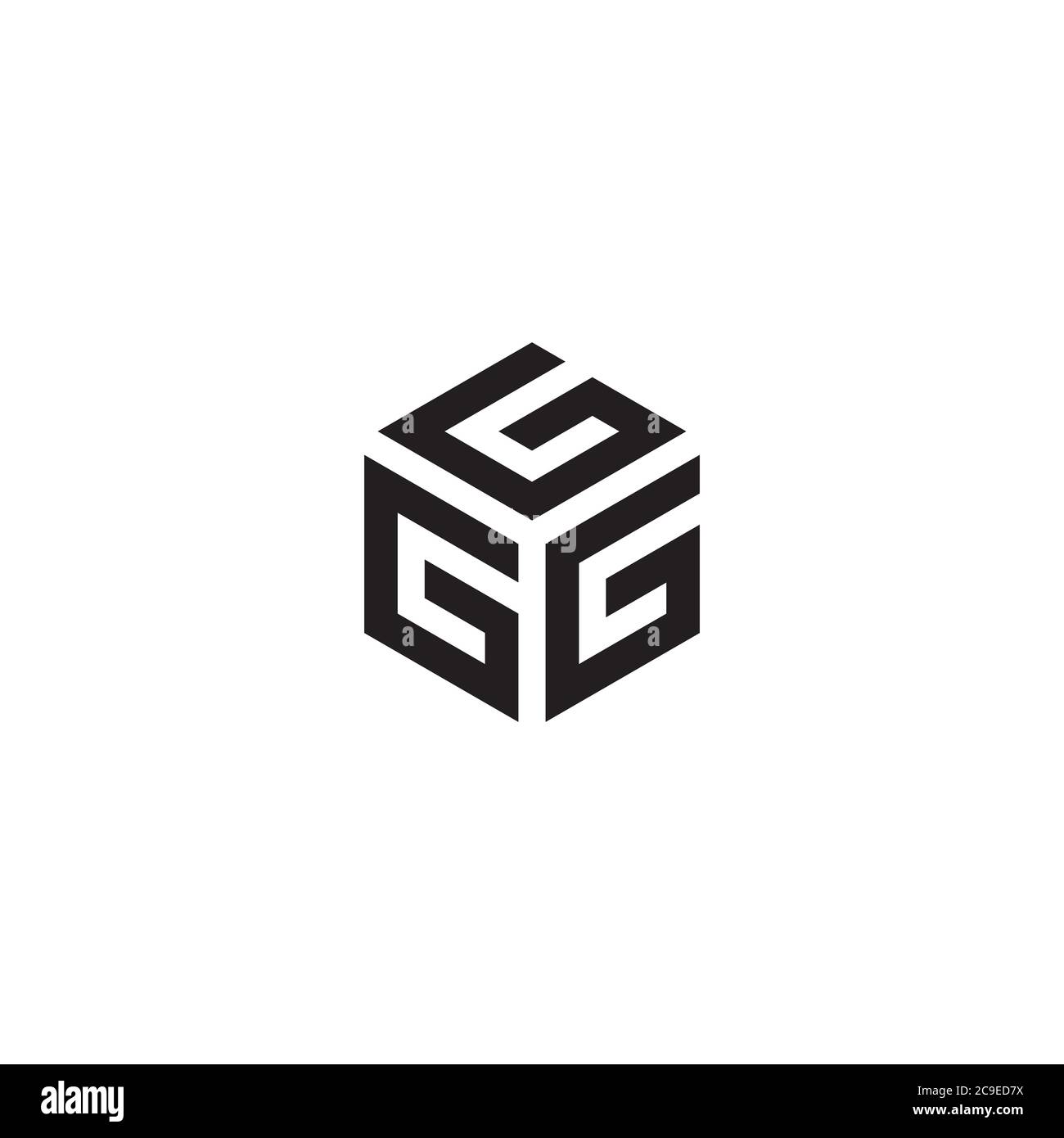 Letter G logo / icon design. Message us on Facebook / Instagram @victoireking if you need the same design style but you want to use different letters Stock Vector